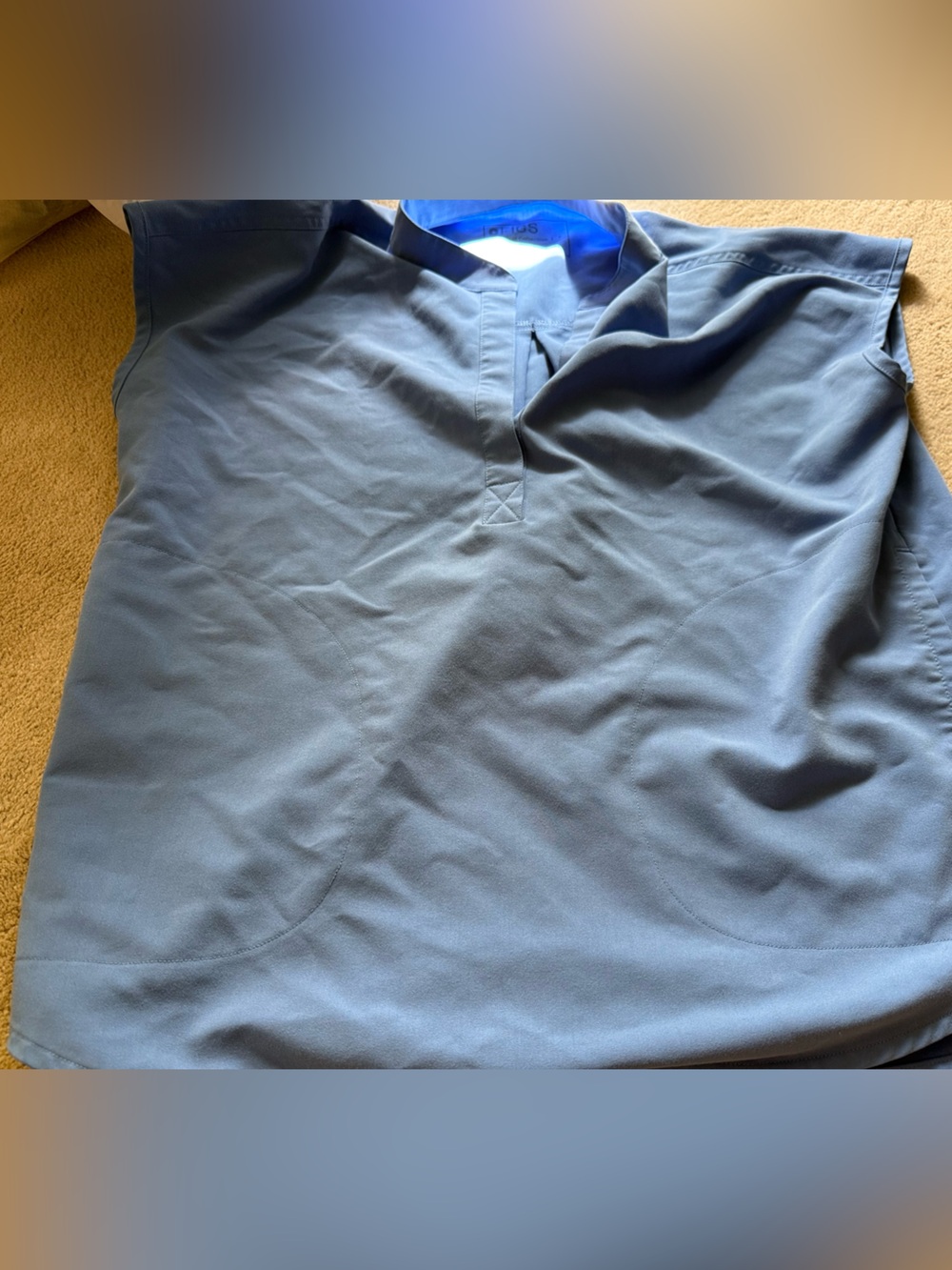 Figs Women's ceil blue scrub top size small